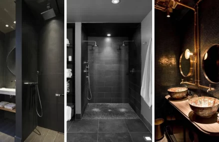 Salle de bains : un carrelage noir pour un effet chic et audacieux