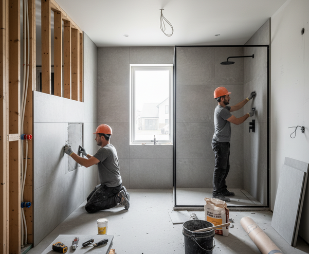 Réalisation de salle de bains