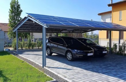 Installer des panneaux photovoltaïques sur le toit plat de son carport